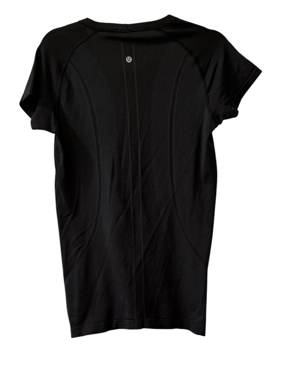 Lululemon Swiftly Tech women’s 10 short sleeve athletic black top with mesh - Picture 2 of 3